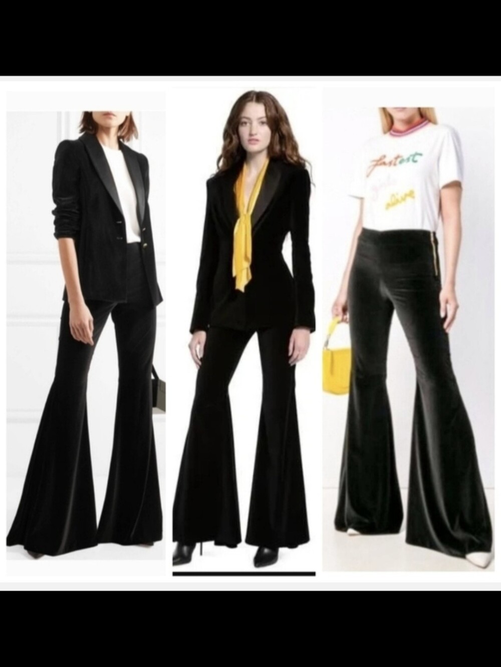 Alice + Olivia Jinny Flared Velvet Pant Size 0